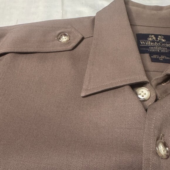 Willis & Geiger Long Sleeve Button Down -- Mens M - Picture 4 of 7